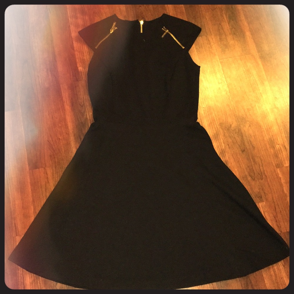 Michael Kors black A-line dress